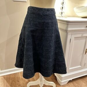 Dark denim skirt